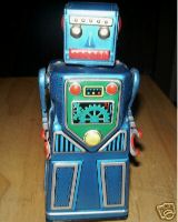 Friction Robot, Tin , Japan Robot, Tin, Made in Japan, Friction motor